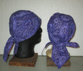 Do-Rag Bandanna with Sweatband purple paisley