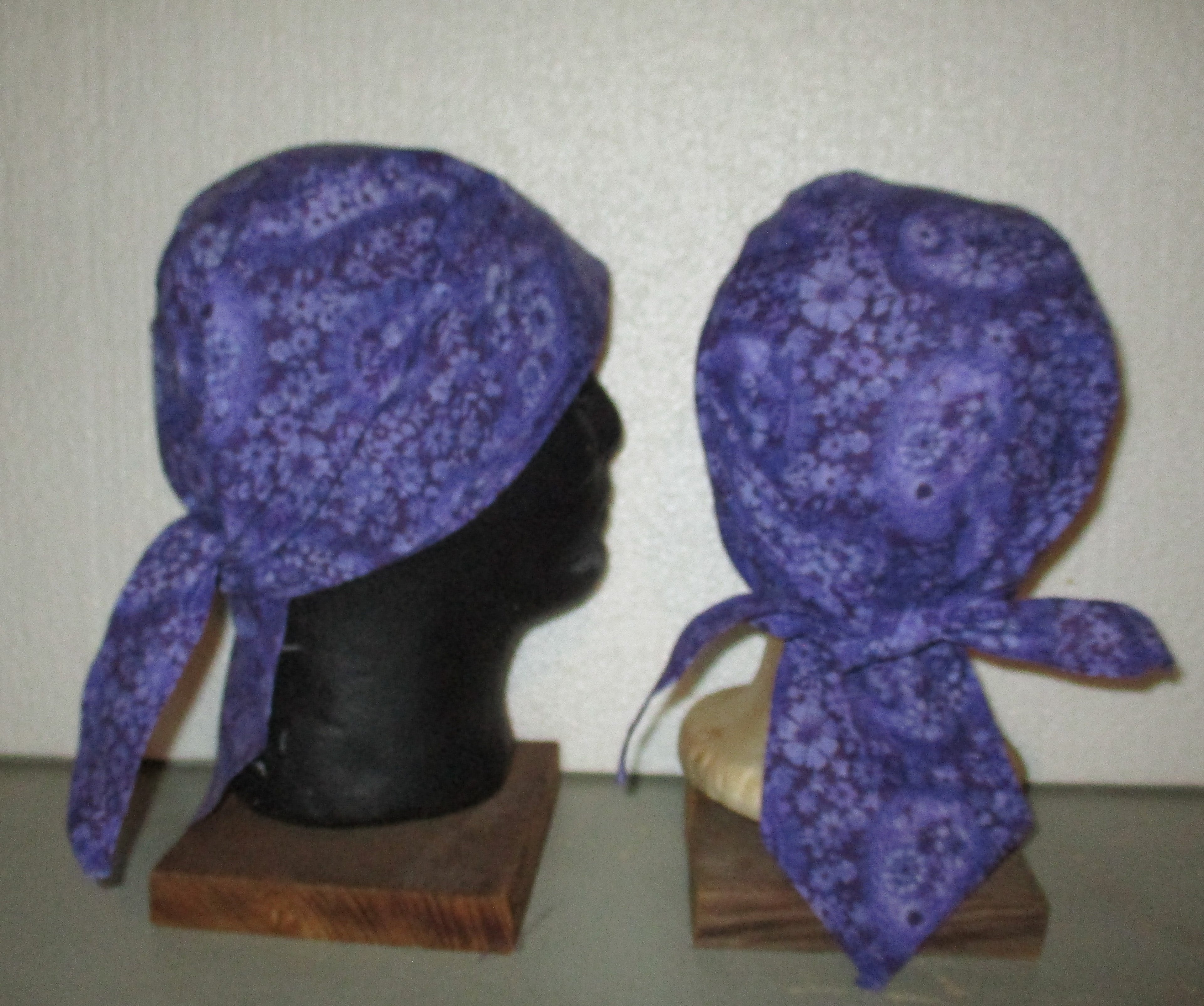 Do-Rag Bandanna with Sweatband purple paisley