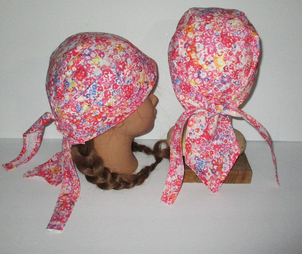 Do-Rag Bandanna with Sweatband Neon Flowers