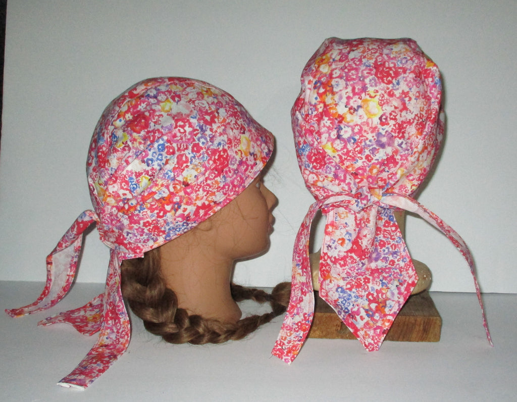 Do-Rag Bandanna with Sweatband Neon Flowers