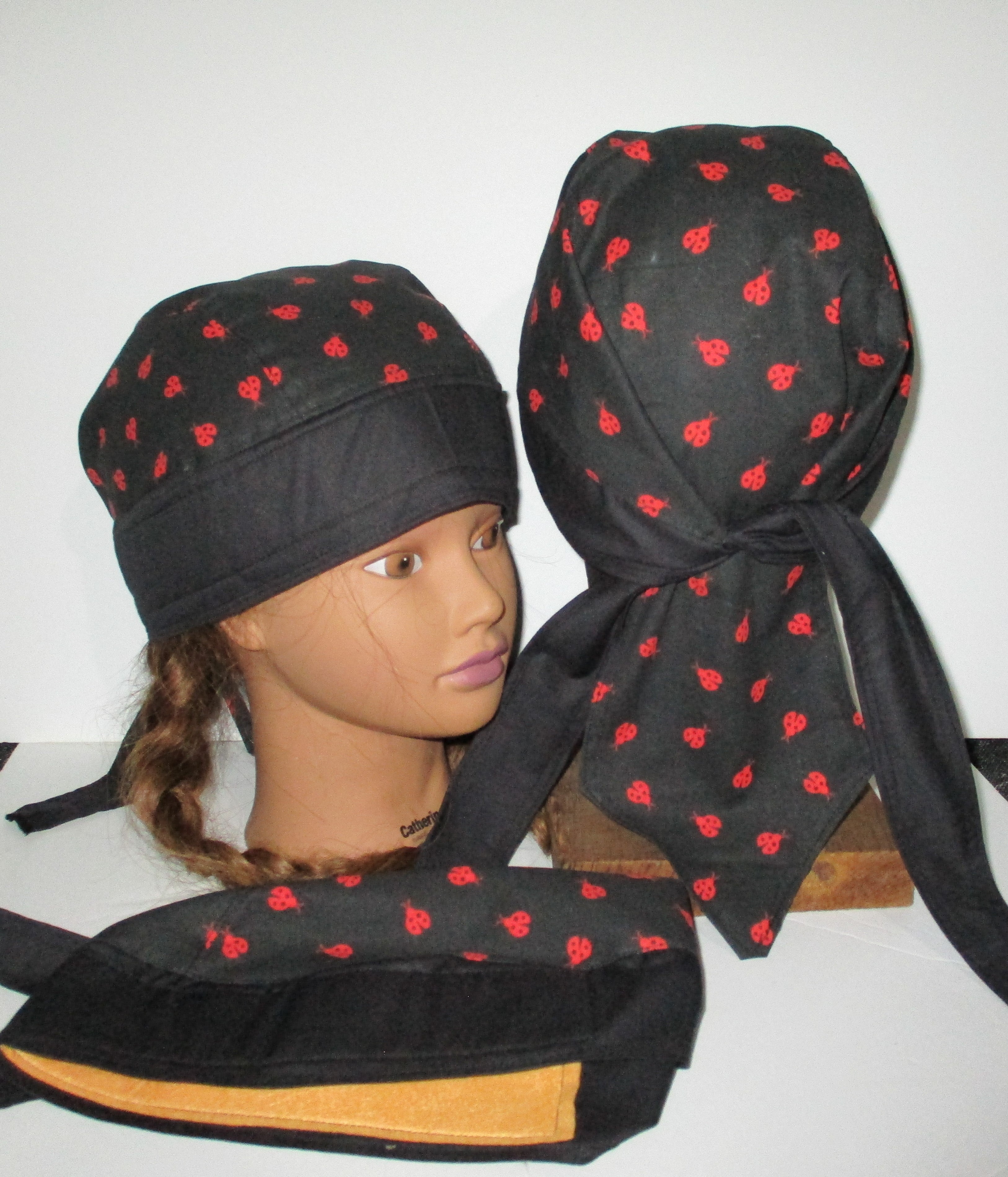 Do-Rag Bandanna with Sweatband ladybug