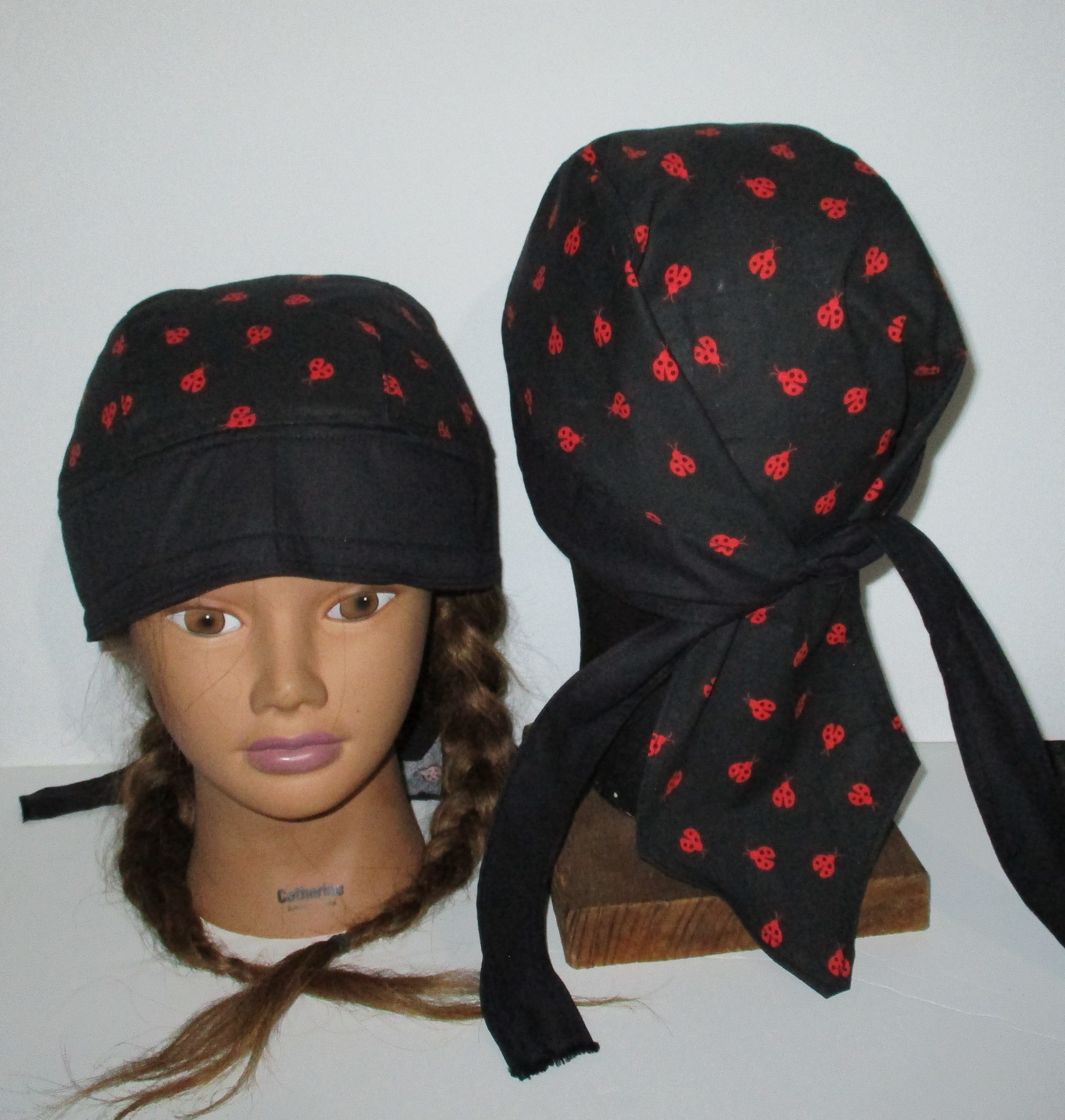 Do-Rag Bandanna with Sweatband ladybug