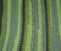 Hand Crocheted One-of-a-kind Blanket Afghan Green Twin Toddler Lap