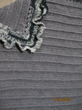Hand Crocheted One-of-a-kind Blanket Afghan Baby lap 50x68