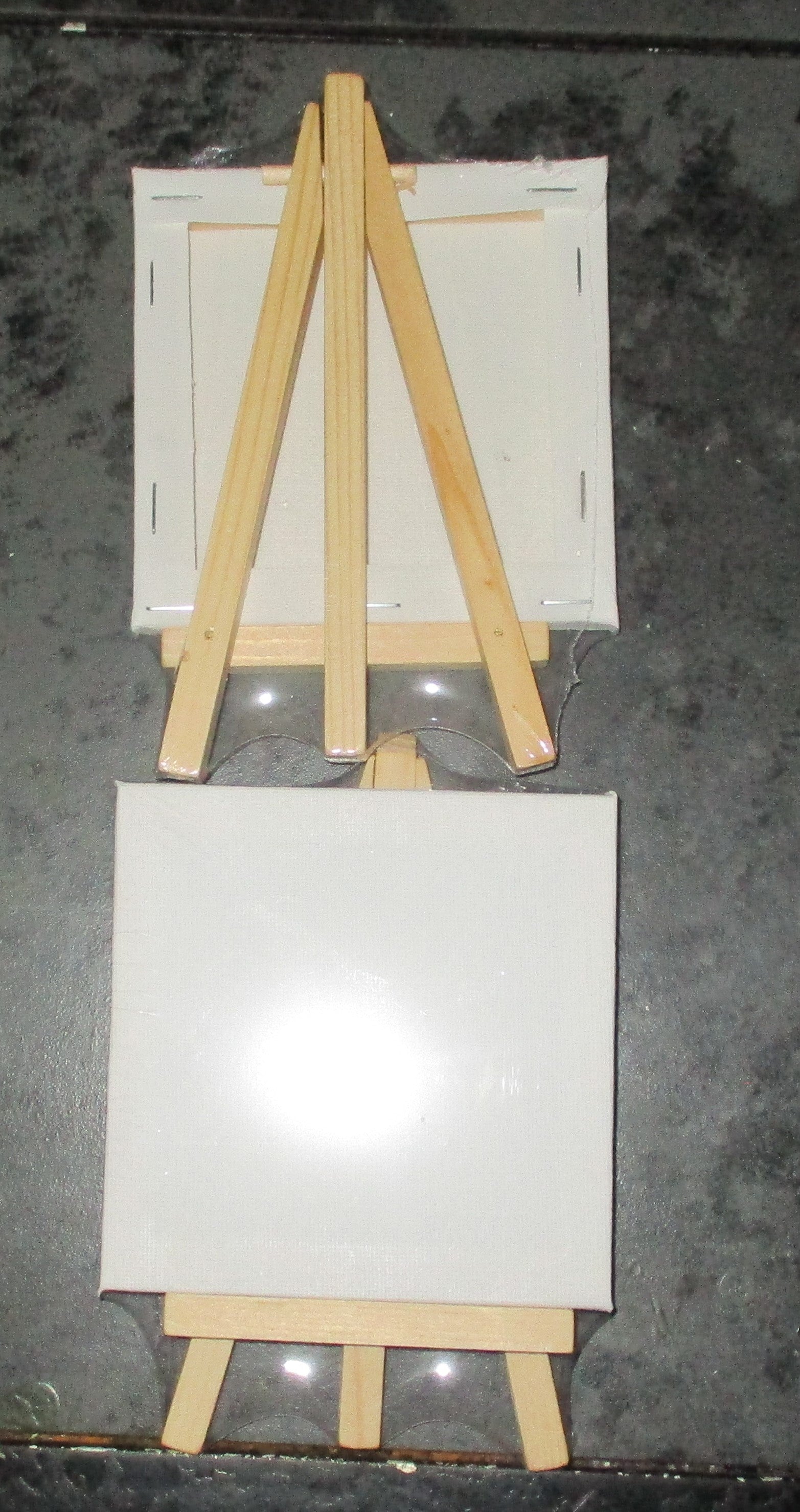 Painting Art Kit Acrylic Paints Easels Canvases Pallet Brushes