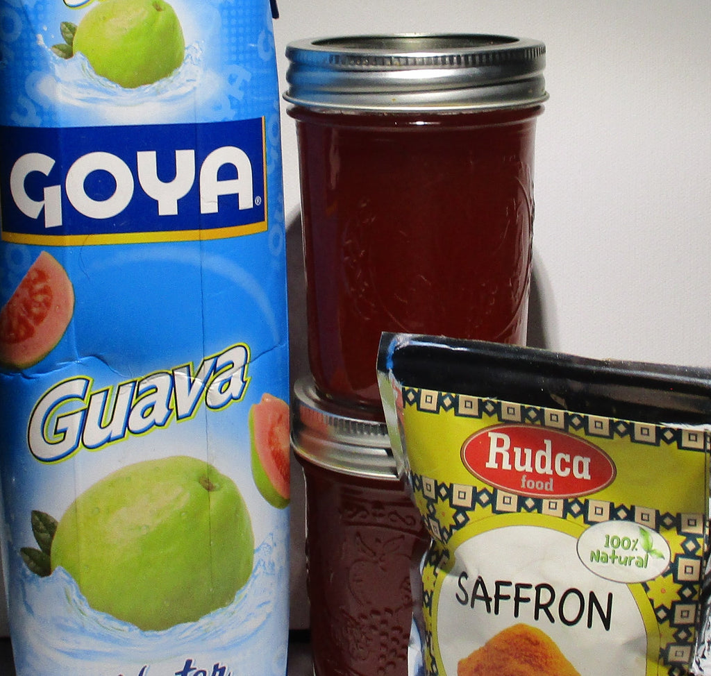 Pink Guava Fruit with Saffron Jelly 8-ounce Jar