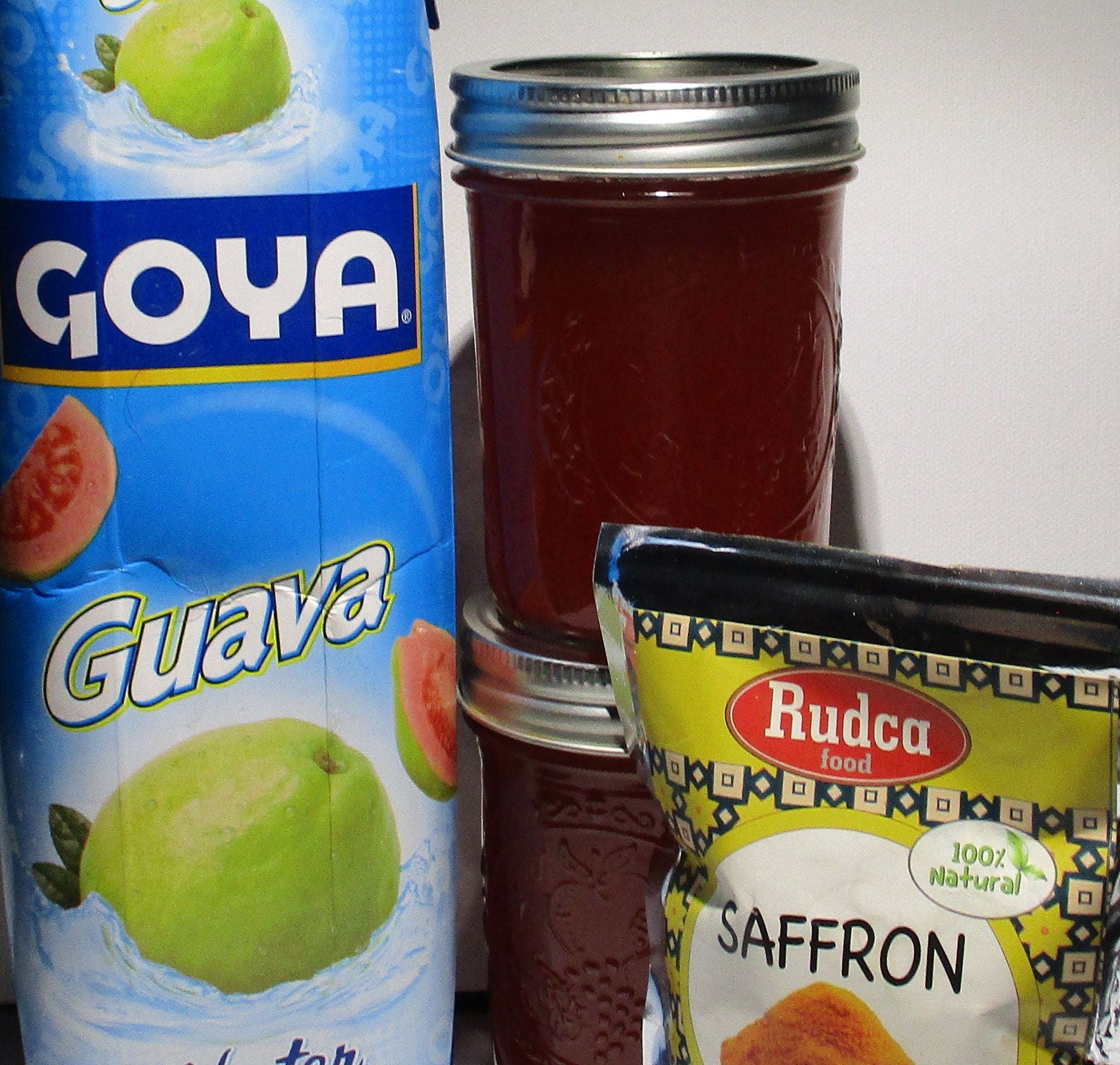 Pink Guava Fruit with Saffron Jelly 8-ounce Jar