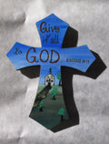 Art Magnet cross Bible Verse