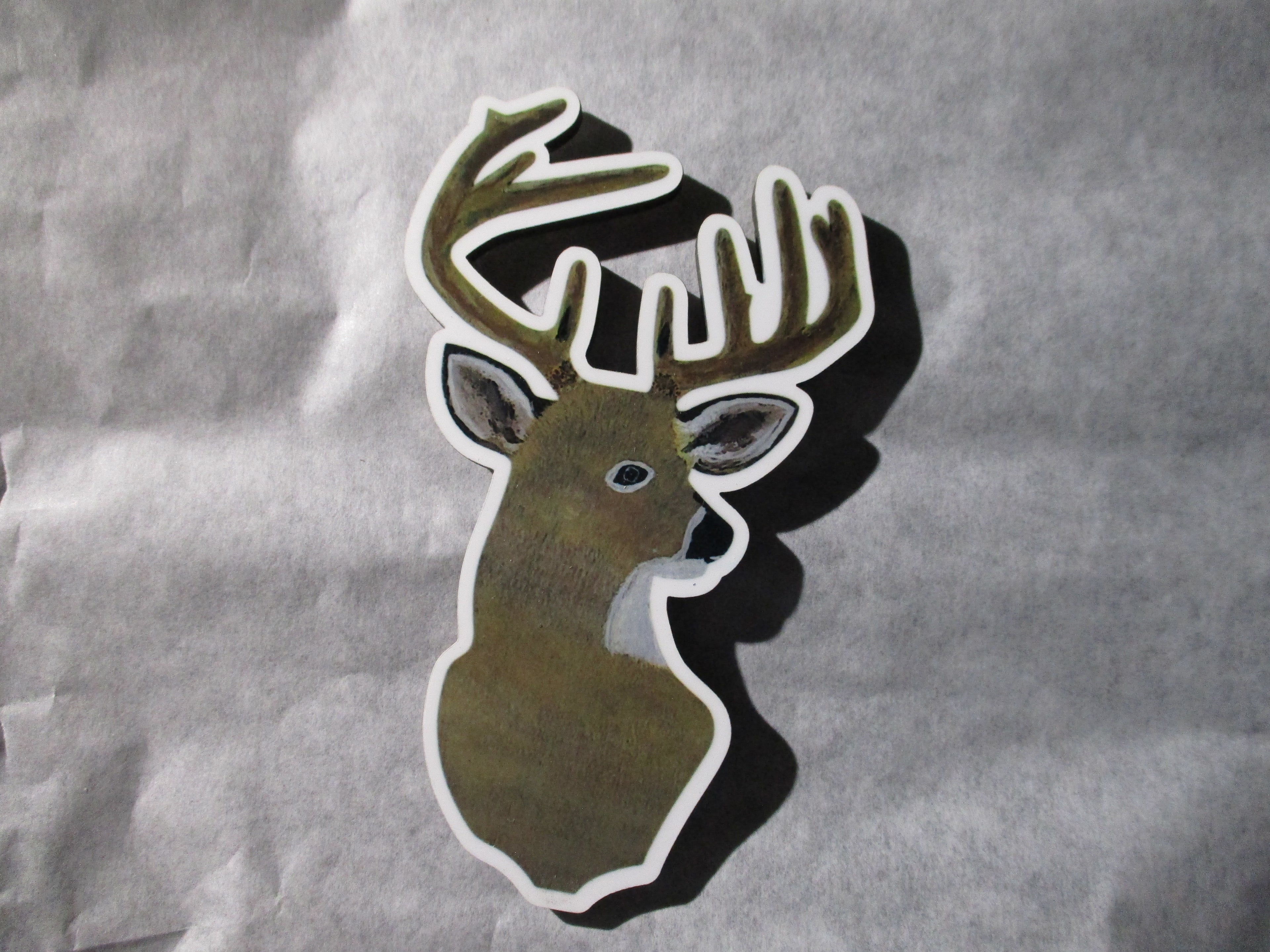 mini art magnet Deer Head Shaped
