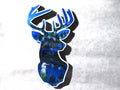 mini art magnet Deer Head Shaped cabin swamp bayou egret