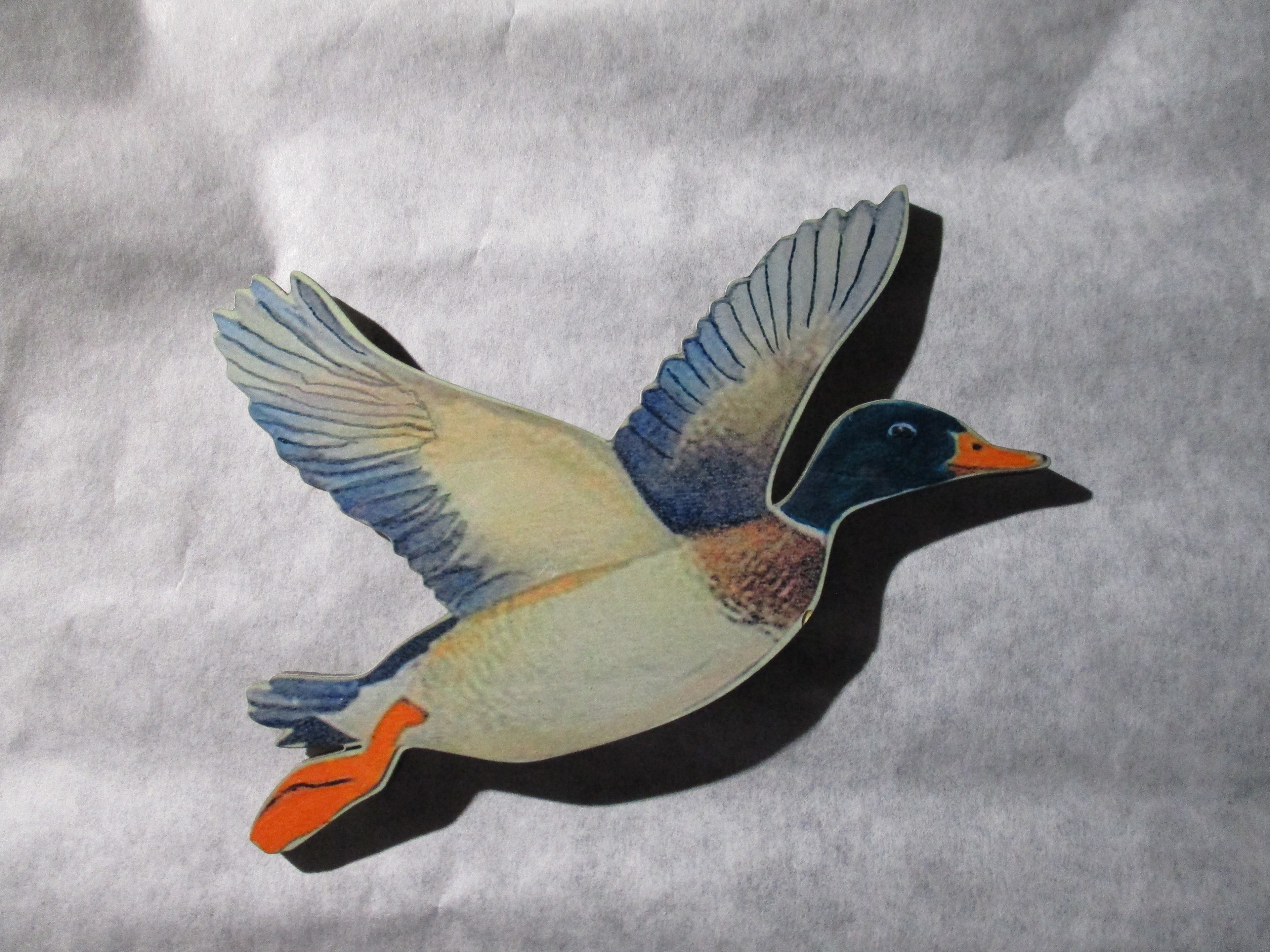 mini art magnet flying duck