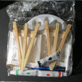Painting Art Kit Acrylic Paints Easels Canvases Pallet Brushes